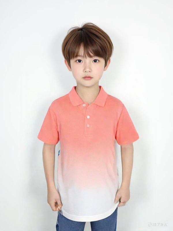 Nutmeg Dyed Polo Collar T-shirt